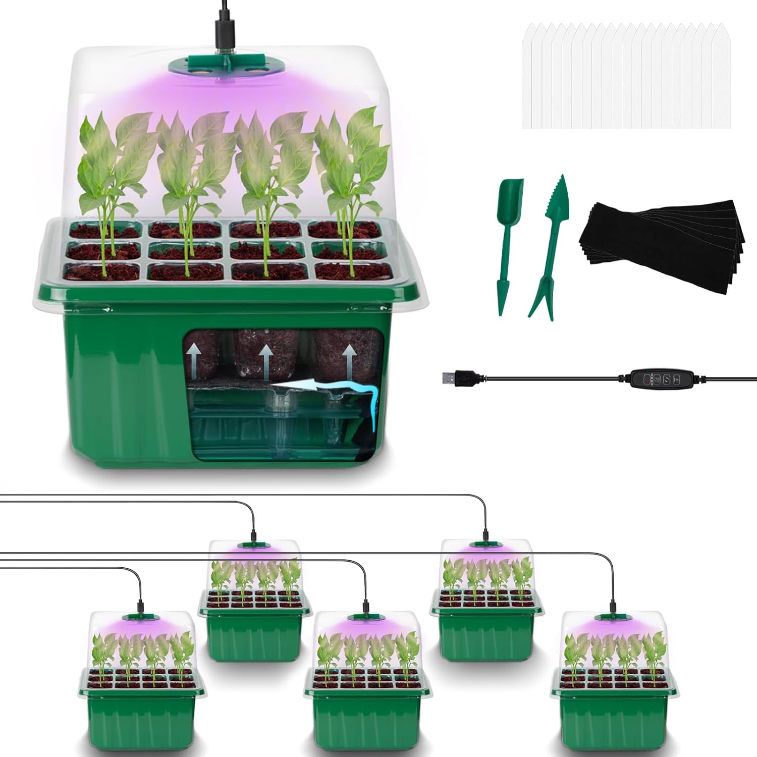 Kit de 6 plateaux de semis réu - Humidity Dome Kit avis et prix